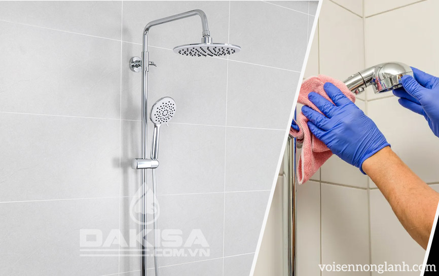  hướng dẫn cách vệ sinh vòi sen tắm nóng lạnh đúng cách