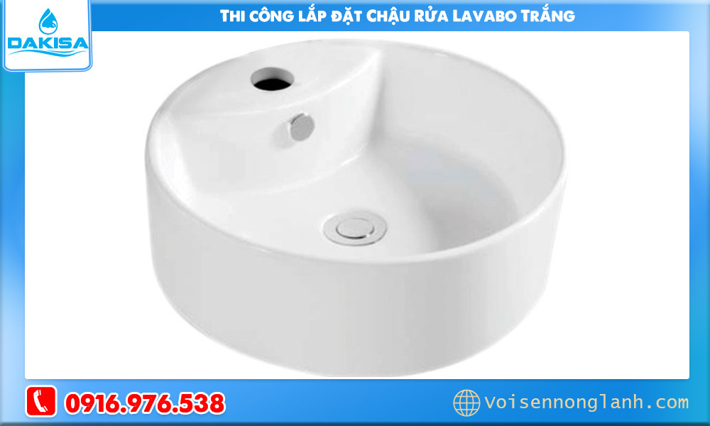 Kỹ Thuật Thi Công Chậu Rửa Lavabo Trắng