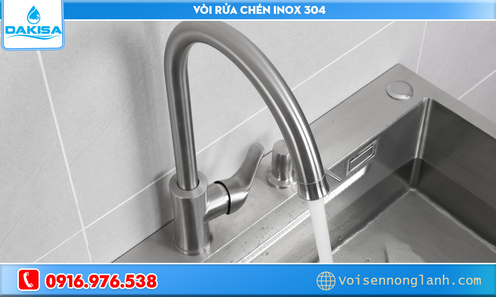 Vòi rửa chén inox 304