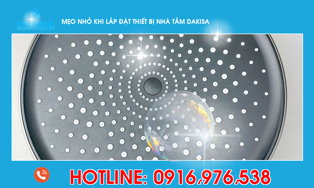 Mẹo nhỏ khi lắp đặt thiết bị nhà tắm Dakisa