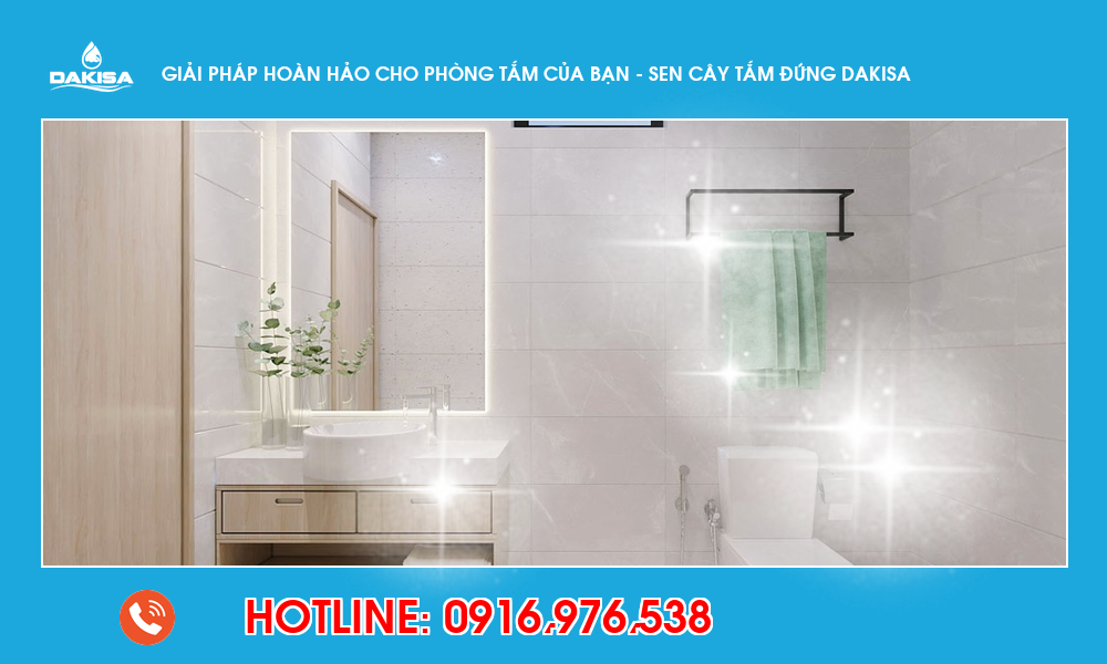 Giải pháp hoàn hảo cho phòng tắm của bạn - sen cây tắm đứng dakisa