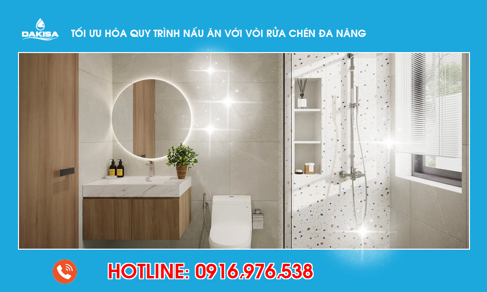 Tối ưu hóa quy trình nấu ăn với vòi rửa chén đa năng