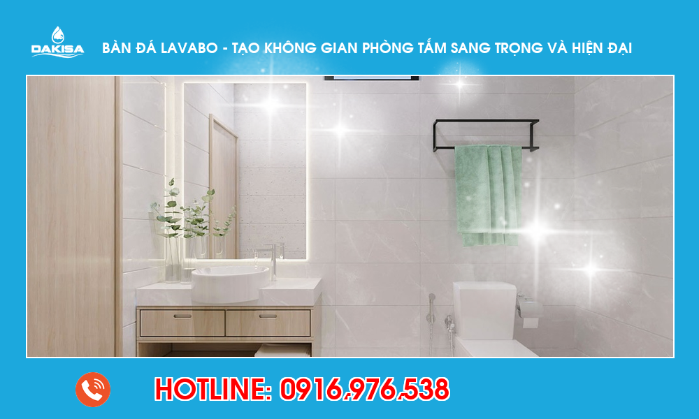 Bàn đá lavabo - tạo không gian phòng tắm sang trọng và hiện đại