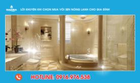 Lời khuyên khi chọn mua vòi sen nóng lạnh cho gia đình