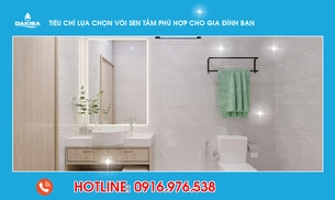 Tiêu chí lựa chọn vòi sen tắm phù hợp cho gia đình bạn