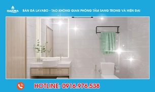 Bàn đá lavabo - tạo không gian phòng tắm sang trọng và hiện đại