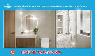 Hướng dẫn lựa chọn sen cây tắm đứng phù hợp với nhu cầu của bạn