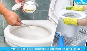 Mẹo khử mùi hôi bồn cầu cực đơn giản dễ làm