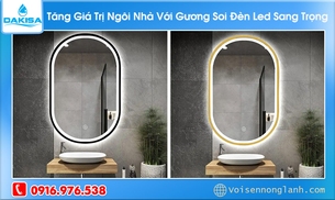 Tăng giá trị ngôi nhà với gương soi đèn led sang trọng