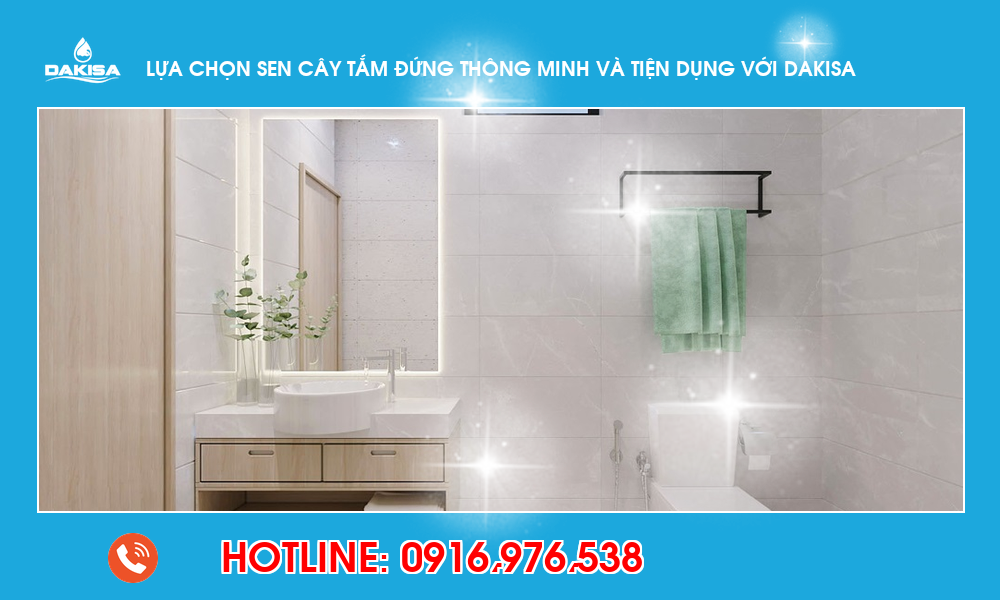 Lựa chọn sen cây tắm đứng thông minh và tiện dụng với dakisa