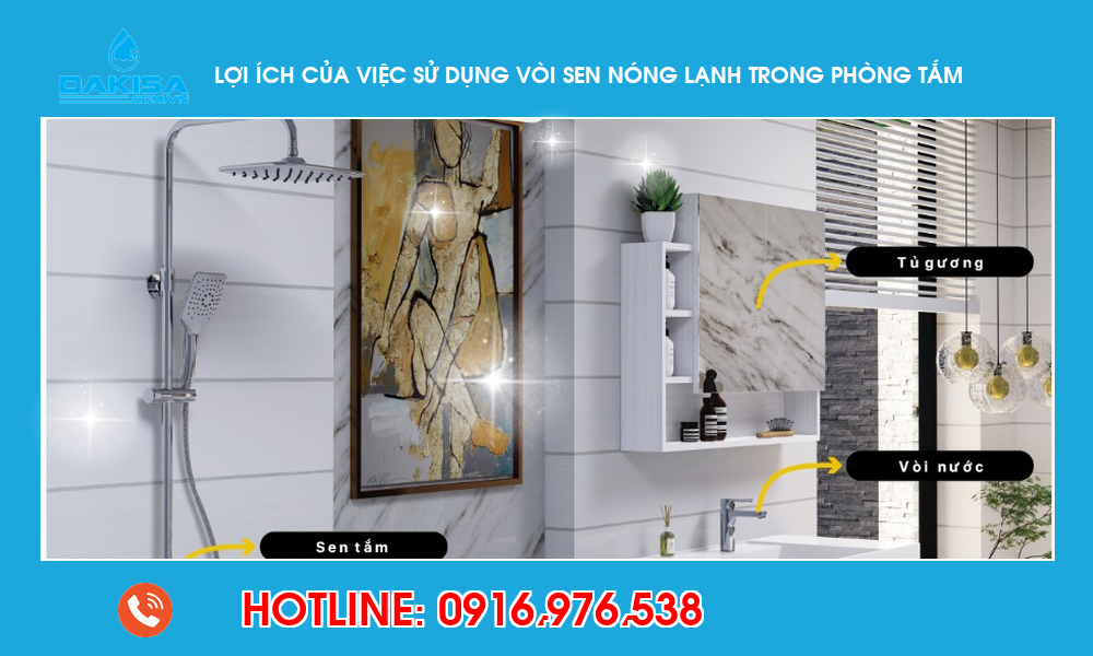 Tìm hiểu chi tiết về vòi sen nóng lạnh dakisa - thiết bị nhà tắm hiện đại