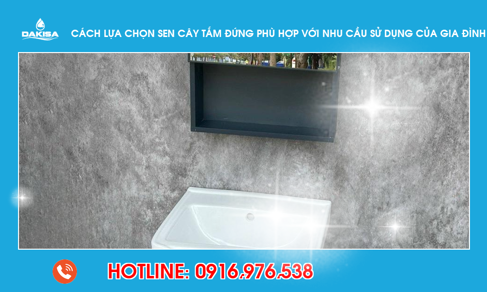 Cách lựa chọn sen cây tắm đứng phù hợp với nhu cầu sử dụng của gia đình bạn