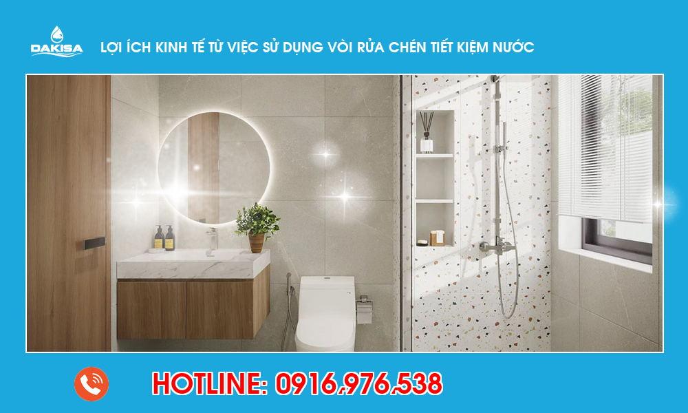 Lợi ích kinh tế từ việc sử dụng vòi rửa chén tiết kiệm nước